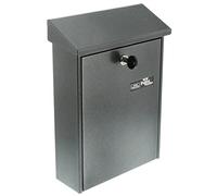 BURG-WÄCHTER, Mailbox with Cover, Slot Size A4, Galvanised Steel, Daily 5861 E, Aged Steel