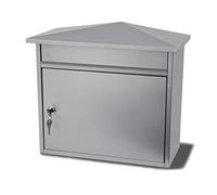 Burg Wachter Mersey Silver - Front Loading 27Ltr Large Post Box