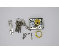 Burg Wächter MZ 23 Cylinder Mortice Lock Polished Brass Backset 15-40 mm 6 Keys