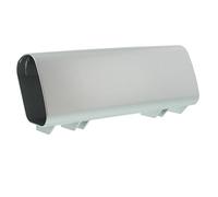 Burg-Wächter Newspaper Holder, Letterbox Extension, Oval, High-Quality Plastic, 4900 SI, Silver (RAL 9006)