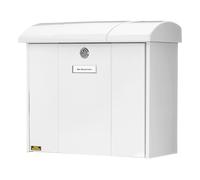 Burg-Wächter Olymp 916 W Steel Mailbox, White