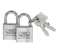 Burg-Wächter Padlock 4 Keys Set of 2, 5 mm Thickness, Duo 770 30 SB
