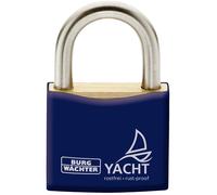 Burg Wächter Padlock 40mm Blue Brass Yacht Cylinder Stainless Steel