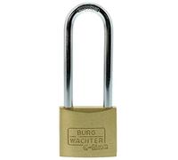 Burg Wächter Padlock, 5 mm Thickness, High Shackle, 2 Keys, C-Line 222 HB 30 45 SB, Gold