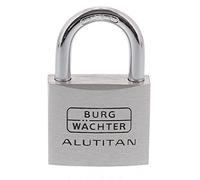 Pack of 2 Alutitan Aluminium Padlocks - Silver / 40mm