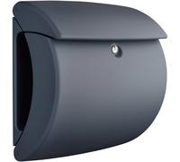 Burg Wächter PEARL Letterbox Granite Grey Matt with Newspaper Compartment