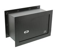 BURG-WÄCHTER Point Wall Safe with Double Bit Lock, Pack of 1 Black, PointSafe PW 3 S, External Dimensions: 260 x 390 x 195 mm (HxWxD)