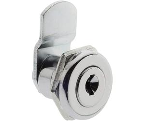 Burg Wächter Replacement Cylinder for Cam Lock for Letter Box, for Material Thickness of 1 to 2 mm, Chrome-Plated, ZBK 71 SB, 1 Supplied