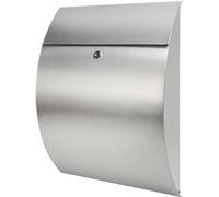 Burg-Wachter Stainless Steel Riviera Wall Mounted Postbox - 460 x 335 x 130mm