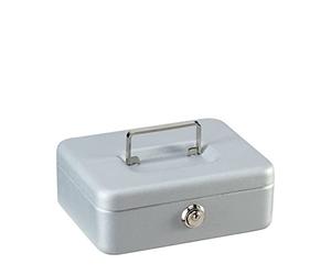 BURG-WÄCHTER Safety Deposit Box, Flat Design, Piston Cylinder Lock Brass, Universa-CKS 207