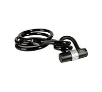 Burg-Wächter Security Cable with Padlock, Extra Long Spiral Cable, Motorcycle, E-Scooter, Garden Furniture, 750 150 + 1480, Black, 1.5 m