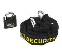 Burg Wächter SKM Chain Lock 90cm Brass Plastic Sheath Double Lock 14160