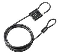 BURG-WÄCHTER Snap+Lock 300 Chain Lock with Built-in Combination, 3 Metres, Black, Versatile, 725 300