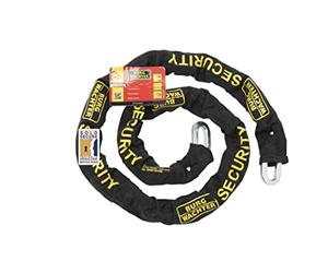 BURG-WÄCHTER Square Link Security Chain, High Quality Sheath, Length: 150 cm, Link Diameter: 10 mm, GKM 10/150