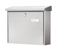 Burg Wächter AMRUM Letterbox Stainless Steel Silver Key Modern Design