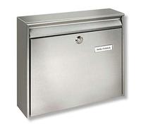 Burg Wächter 20200 BORKUM Letterbox Spacious Stainless Steel Silver