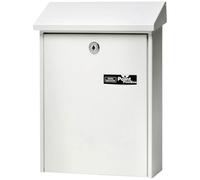 Burg Wächter Steel Letterbox White Fully Galvanized DAILY 5861 W