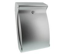 Burg-Wächter Swing 4906 Si High-Quality Plastic Letterbox, Silver