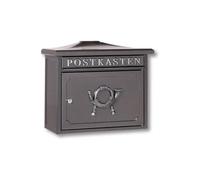 Burg Wächter SYLT 1883 E Letterbox Steel Dark Iron Includes 2 Keys