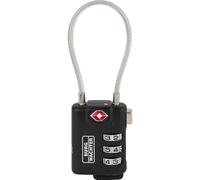 Burg-Wächter TSA 74 30 SB Security Combination Lock, Shackle Thickness: 2.9 mm, Black