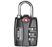 Burg Wächter TSA Padlock 30.80mm Black 3-Dial Combination Travel Safe