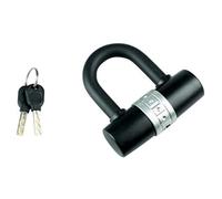 BURG-WÄCHTER U-Bügelschloss mit Schlüssel, Universalschloss für Ketten und Seile, Diebstahlsicherung, Bügelstärke 14 mm, 1480 HB 100/55, Schwarz