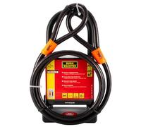 Burg Wächter Unisex's 1600 HB KIT Gold Sold Secure Bicycle D Lock, Black, Large-2.1M Cable