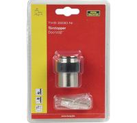 Burg-Wächter TWB 2230 Ni SB Door Stop for Wall and Floor Fixing, Grey