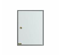 BURG-WÄCHTER, Wall Key Cabinet, 74 Hooks, Right Hand Stop, Sheet Steel, Height: 330 mm, 6700/74 R