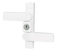 BURG-WÄCHTER, Window Protection with 2 Pivot Bolts, For Single- or Double-Leafed Windows, Wood or Aluminium, 2 Keys, WinSafe WS 22 W SB
