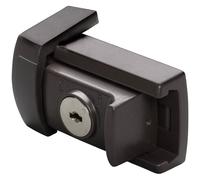 Burg-Wächter, Door and Window Protection, with Cylinder Lock, 2 Keys, Usable on both sides, 45 x 80 mm, Winsafe WZ 60, Brown