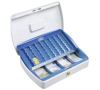 BURG WÄCHTER Cash Box 330x75x235mm White Secure Storage ZK 2307 EURO