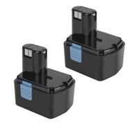 BURGARDEN 14.4V 4500mAh 2Pack Ni-MH Replacement Battery Compatible with HITACHI EB14B EB1412S EB1414 EB1414S DS14DVF3