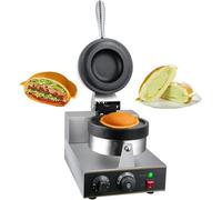 Burger and Waffle Maker, Non-Stick Press, Double-Sided Heating 50-300℃ for Home and Commercial Use