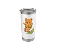 Burger Bear Skate Retro Fun Stainless Steel Insulated Tumbler