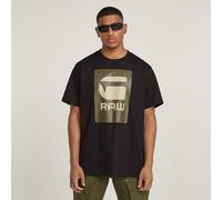Burger Box Rain Loose T-Shirt - Black - Men L