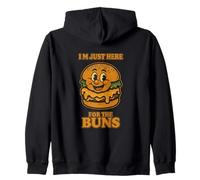 Burger Buddies “I’m Just Here For The Buns” Burger Zip Hoodie