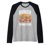 Burger Connoisseur Juicy Cheese Delight Raglan Baseball Tee