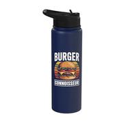 Burger Connoisseur Juicy Cheese Delight Stainless Steel Insulated Water Bottle