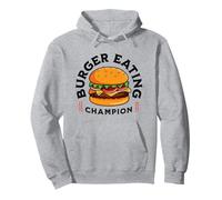 Burger Eating Champion Funny Hamburger Food Summer BBQ Pullover Hoodie
