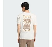 adidas Men's Burger Flavor Graphic Shirt, Off White, XXL