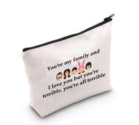 Burger Lover Gift You're My Family Makeup Bag Cartoon TV Fan Gift TV Show Inspired Gift Burger Inspired Gift