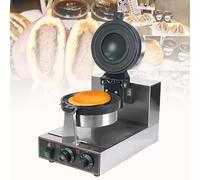 Burger Machine, 1300W Electric Hamburger Waffle Maker, Commercial Hamburger Waffle Maker, Non-Stick Electric Panini Press, Temperature Control 50-300℃,A