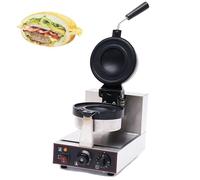 Burger Maker Machine - Commercial Panini Press with Ice Cream Filling and Temperature Control 50-300℃, Double-Sided Heating