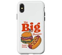 Burger or Hotdog The Big Decision American Food Case for iPhone X/XS