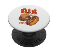 Burger or Hotdog The Big Decision American Food PopSockets Adhesive PopGrip