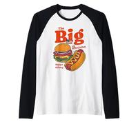 Burger or Hotdog The Big Decision American Food Raglan Baseball Tee