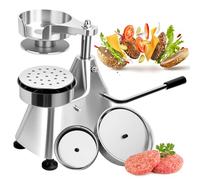 Burger Patty Maker, 3-in-1 Stainless Steel Heavy Duty Hamburger Press with 1200 Patty Papers for Restaurant and Home Use