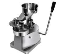 Burger Patty Press Manual, 15 cm Hamburger Maker with Meat Patty Paper, Lever-Operated with Interchangeable Trays for Meat, Veggie Burgers & Crab Cakes