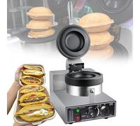 Burger Press Machine with Adjustable Temperature Control for Perfectly Cooked Hamburgers, Waffles, and Sandwiches